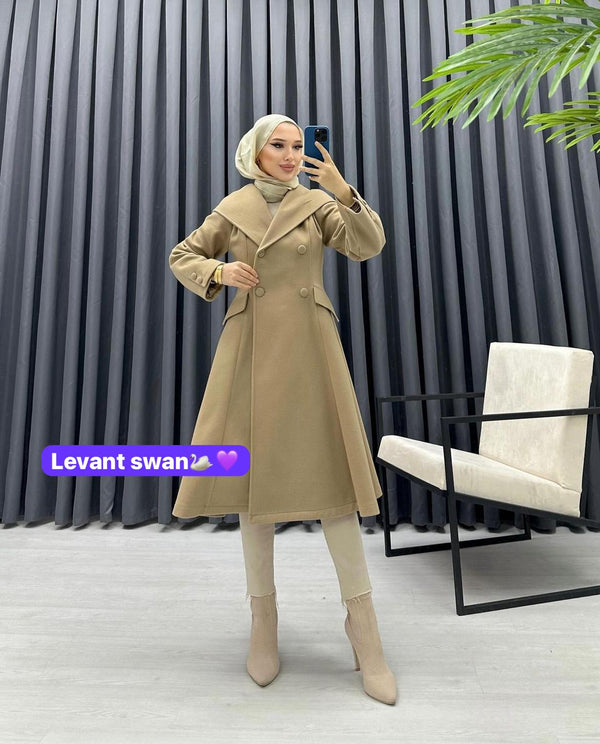 Warm Coat - Lined - buttons ||W23ه