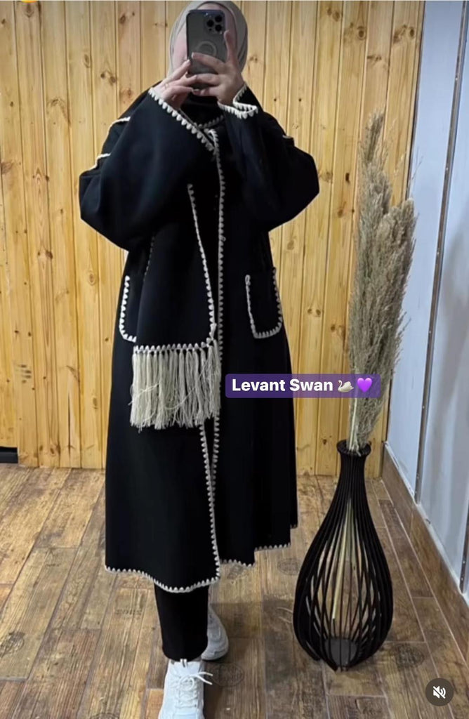 Gogh Elegant Coat  with skarf|| W23