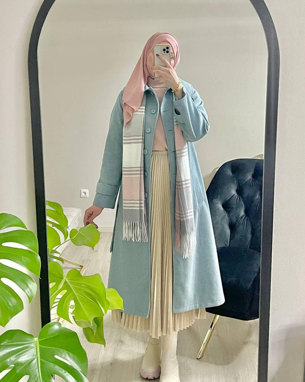 Soft Pastel Wool Shawl