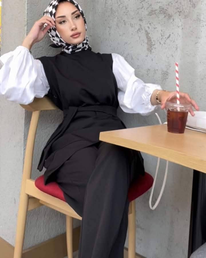 Black & White Two-Piece Set