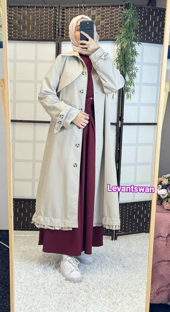 Elegant Belted Trench Coat