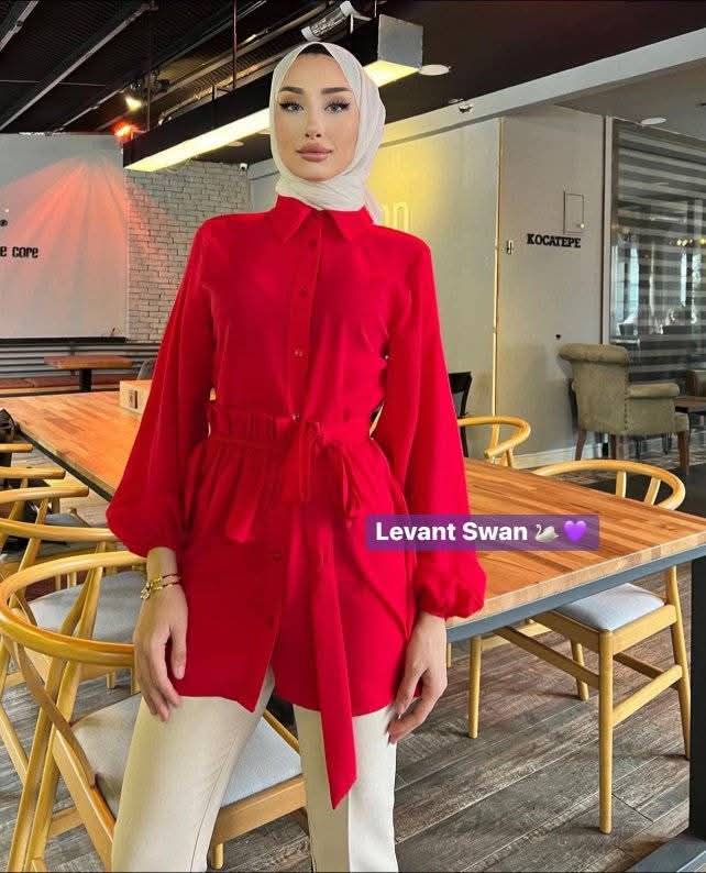 Belted Peplum Blouse