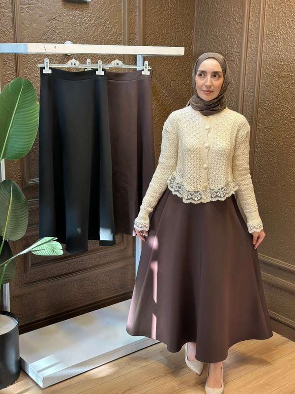 Modest  Scuba Skirt – Elegant Everyday Wear