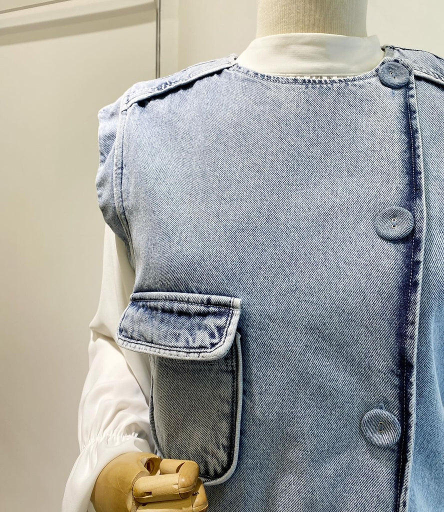 Denim Vest Set