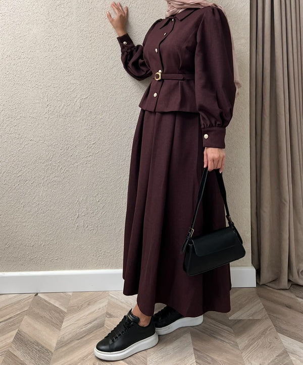 Women’s Two-Piece Set with Belt