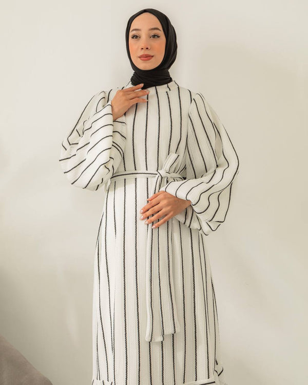 Chic Striped Maxi Dress