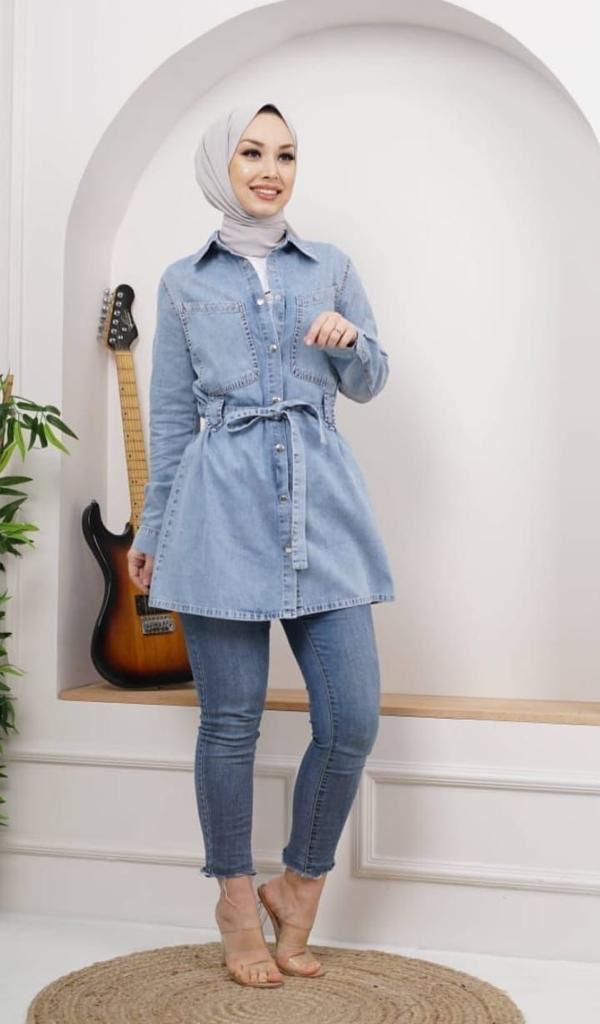 Denim Shirt - Jeans - Belt